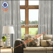 Pinch Pleated Jacquard Fabric Window Curtains With Rings